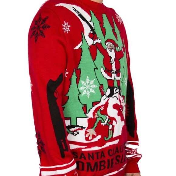 Zombie Christmas Sweater - Picture 2 of 8